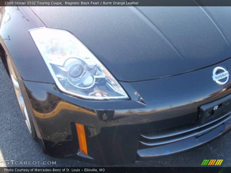 Magnetic Black Pearl / Burnt Orange Leather 2006 Nissan 350Z Touring Coupe
