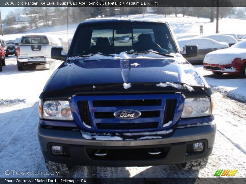 Sonic Blue Metallic / Medium Dark Flint 2006 Ford Ranger FX4 Level II SuperCab 4x4