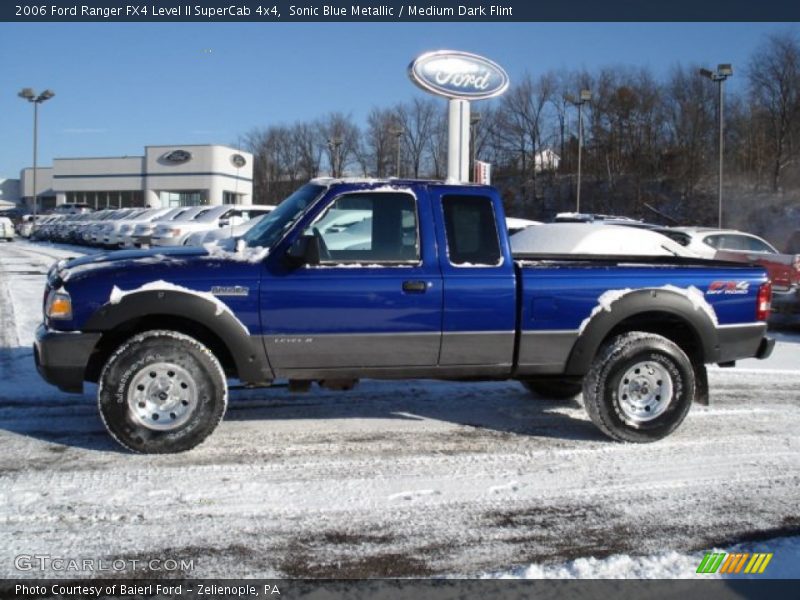 Sonic Blue Metallic / Medium Dark Flint 2006 Ford Ranger FX4 Level II SuperCab 4x4