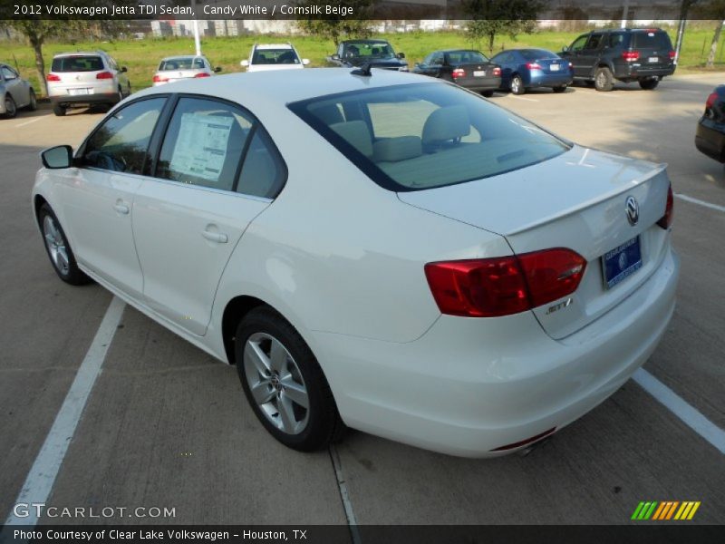 Candy White / Cornsilk Beige 2012 Volkswagen Jetta TDI Sedan