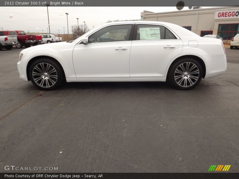 Bright White / Black 2012 Chrysler 300 S V8