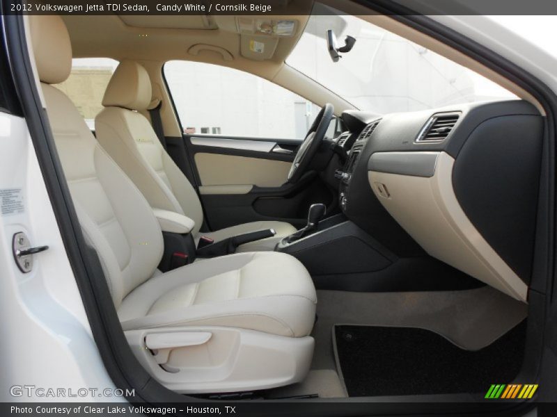Candy White / Cornsilk Beige 2012 Volkswagen Jetta TDI Sedan