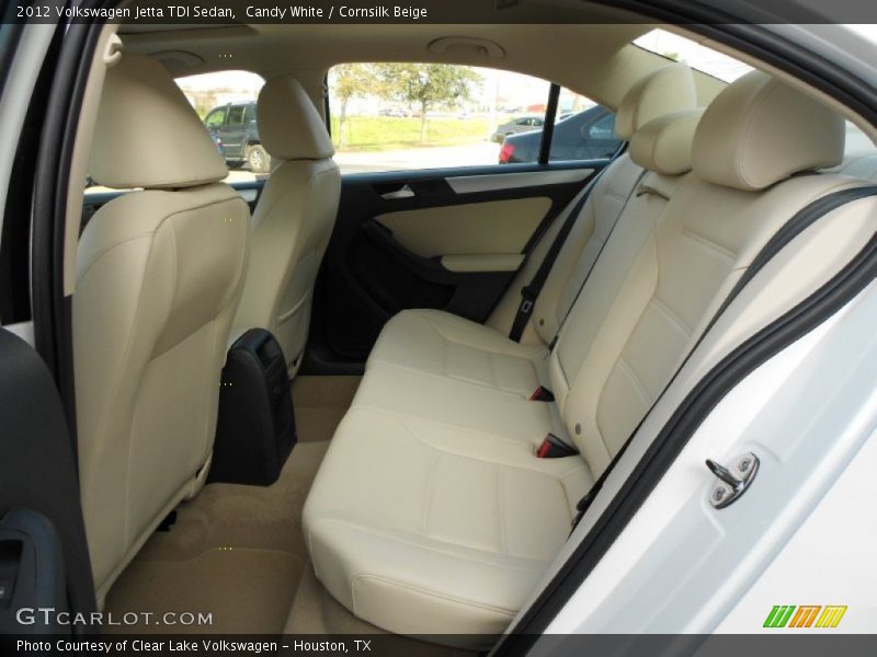 Candy White / Cornsilk Beige 2012 Volkswagen Jetta TDI Sedan
