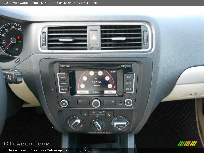 Candy White / Cornsilk Beige 2012 Volkswagen Jetta TDI Sedan