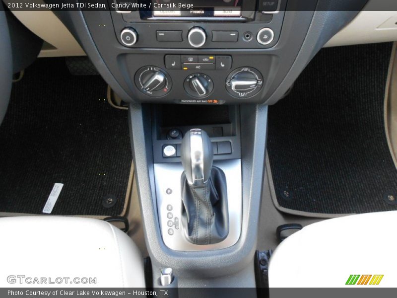 Candy White / Cornsilk Beige 2012 Volkswagen Jetta TDI Sedan