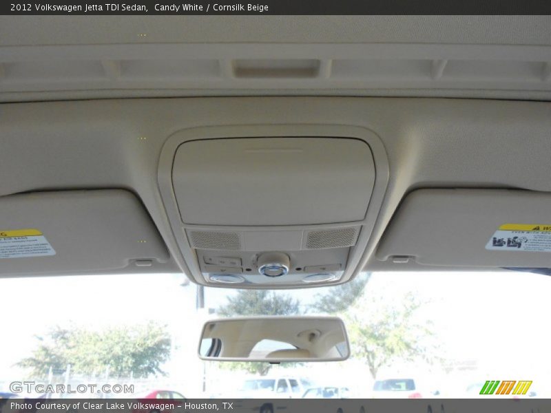 Candy White / Cornsilk Beige 2012 Volkswagen Jetta TDI Sedan