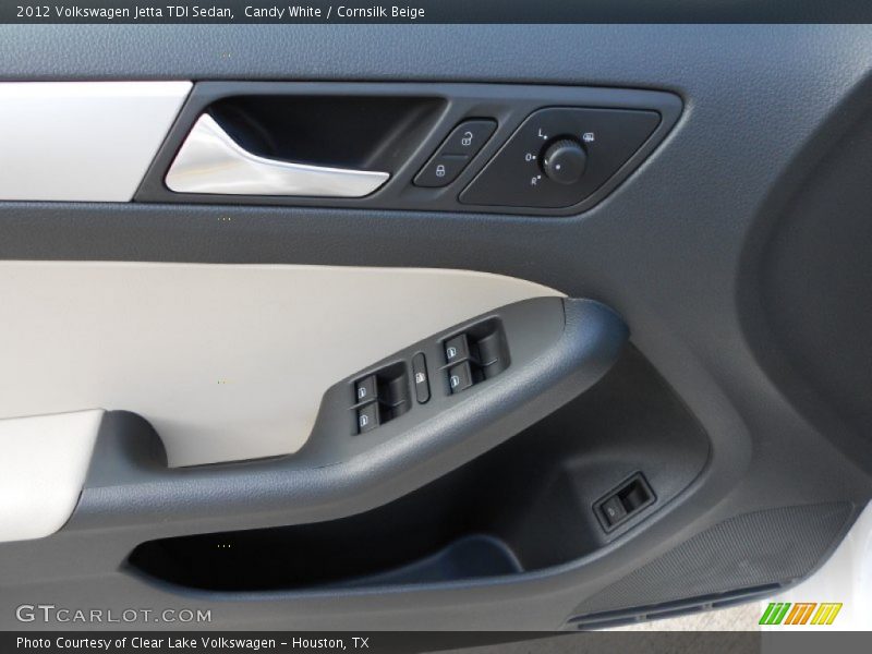 Candy White / Cornsilk Beige 2012 Volkswagen Jetta TDI Sedan