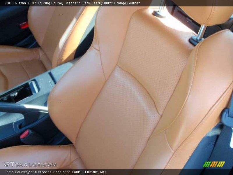 Magnetic Black Pearl / Burnt Orange Leather 2006 Nissan 350Z Touring Coupe