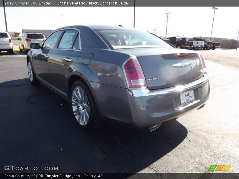 Tungsten Metallic / Black/Light Frost Beige 2012 Chrysler 300 Limited