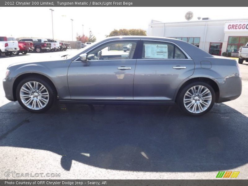 Tungsten Metallic / Black/Light Frost Beige 2012 Chrysler 300 Limited