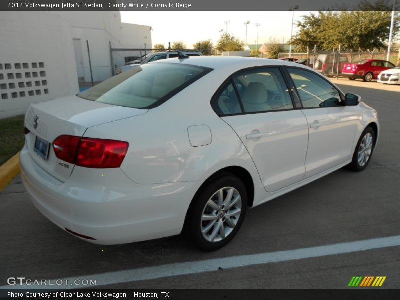Candy White / Cornsilk Beige 2012 Volkswagen Jetta SE Sedan