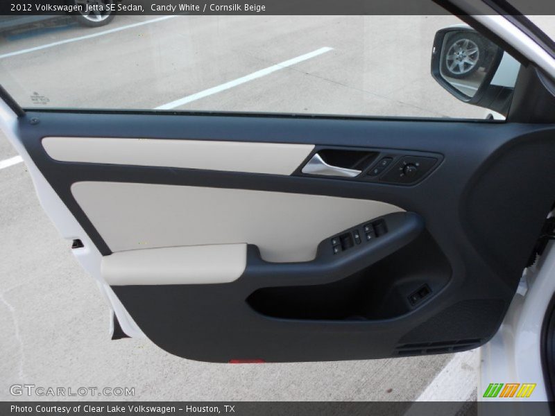 Candy White / Cornsilk Beige 2012 Volkswagen Jetta SE Sedan