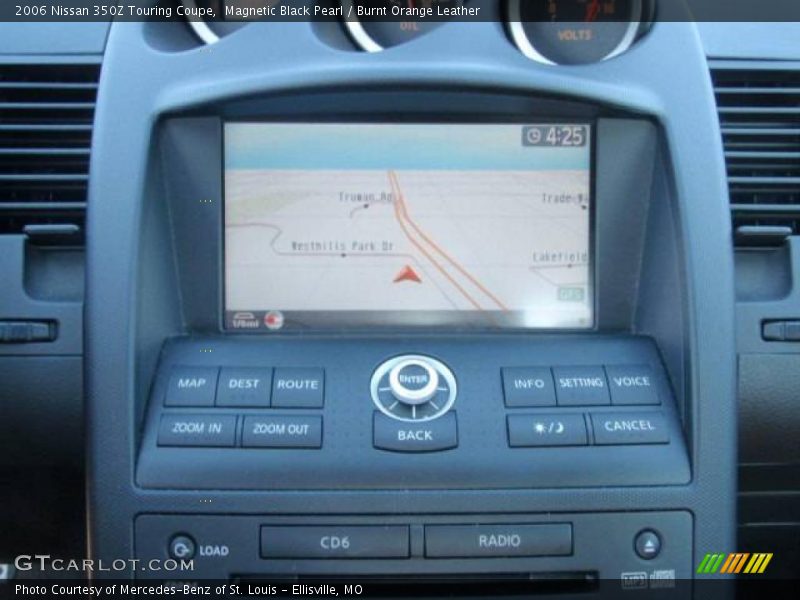 Magnetic Black Pearl / Burnt Orange Leather 2006 Nissan 350Z Touring Coupe