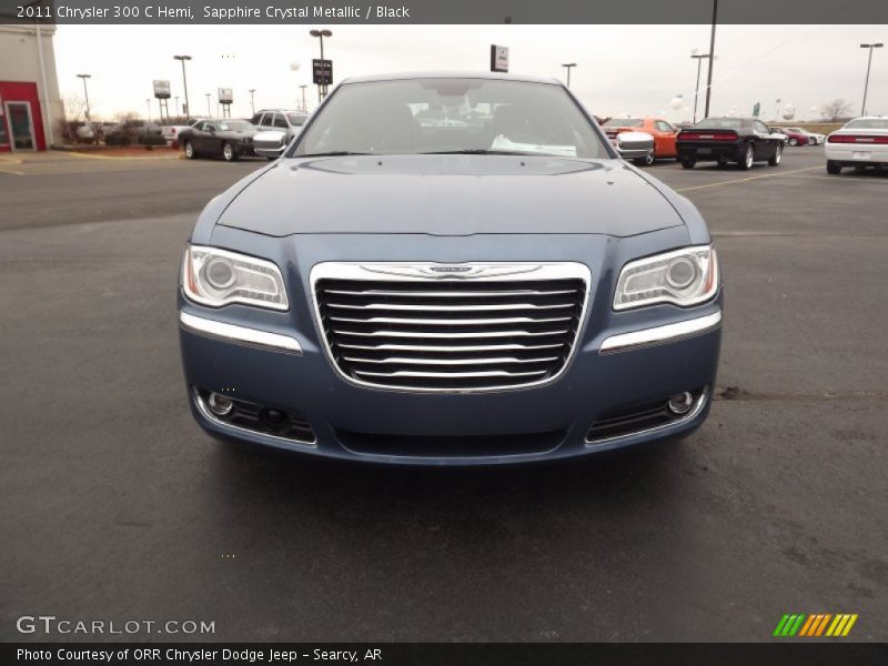 Sapphire Crystal Metallic / Black 2011 Chrysler 300 C Hemi