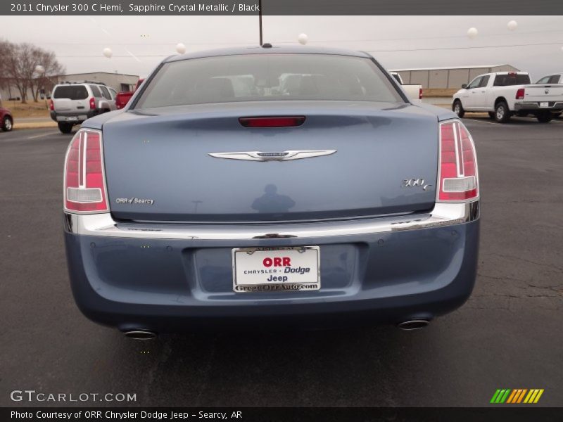 Sapphire Crystal Metallic / Black 2011 Chrysler 300 C Hemi