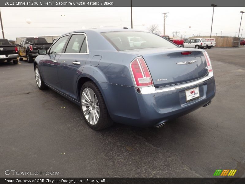 Sapphire Crystal Metallic / Black 2011 Chrysler 300 C Hemi