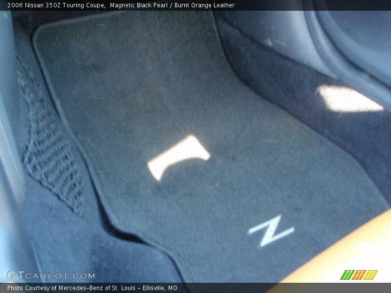 Magnetic Black Pearl / Burnt Orange Leather 2006 Nissan 350Z Touring Coupe