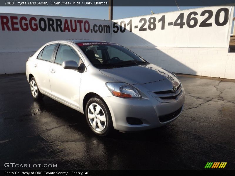 Silver Streak Mica / Dark Charcoal 2008 Toyota Yaris Sedan