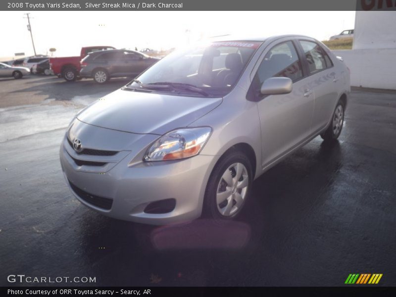 Silver Streak Mica / Dark Charcoal 2008 Toyota Yaris Sedan