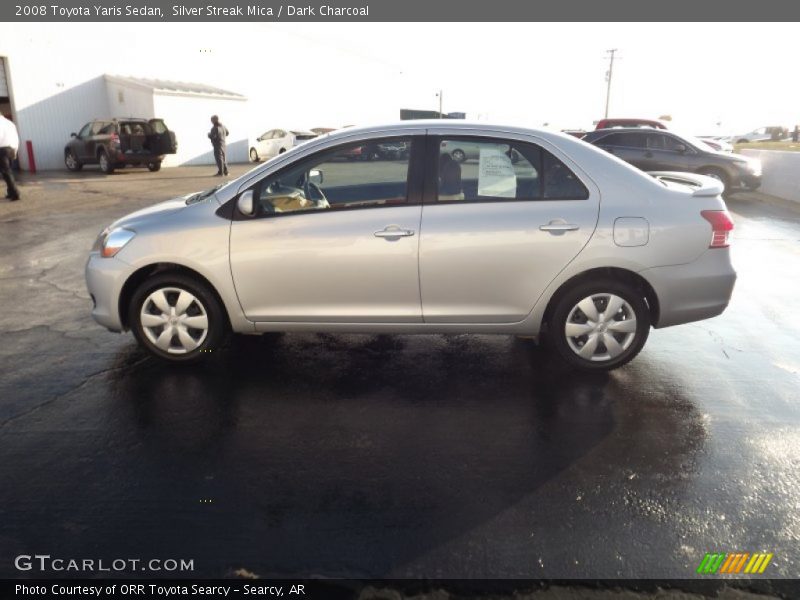 Silver Streak Mica / Dark Charcoal 2008 Toyota Yaris Sedan