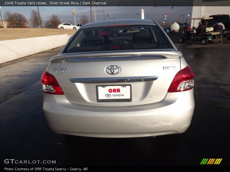 Silver Streak Mica / Dark Charcoal 2008 Toyota Yaris Sedan