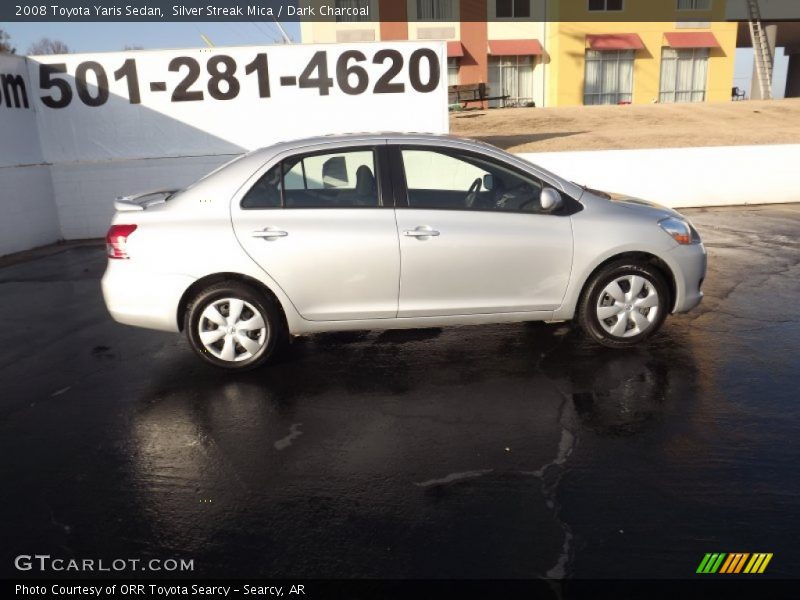 Silver Streak Mica / Dark Charcoal 2008 Toyota Yaris Sedan