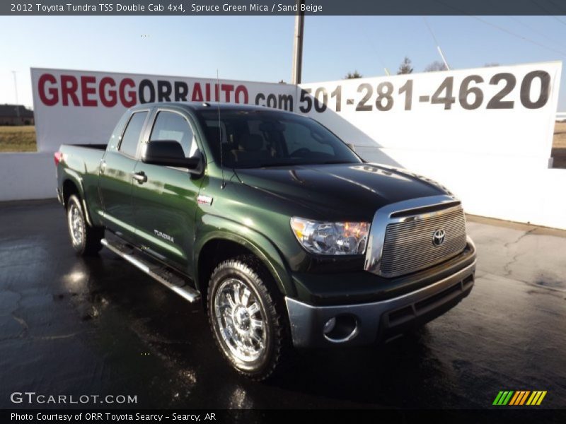 Spruce Green Mica / Sand Beige 2012 Toyota Tundra TSS Double Cab 4x4
