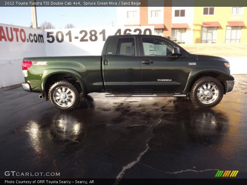 Spruce Green Mica / Sand Beige 2012 Toyota Tundra TSS Double Cab 4x4