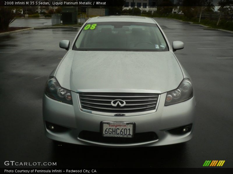 Liquid Platinum Metallic / Wheat 2008 Infiniti M 35 S Sedan