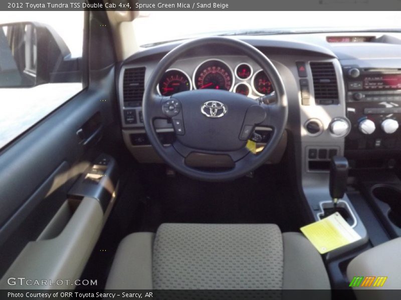 Spruce Green Mica / Sand Beige 2012 Toyota Tundra TSS Double Cab 4x4