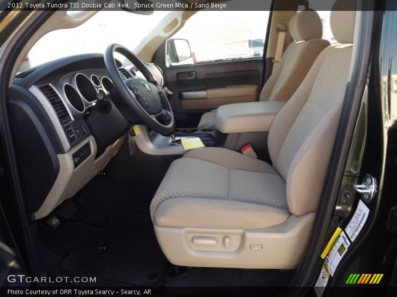 Spruce Green Mica / Sand Beige 2012 Toyota Tundra TSS Double Cab 4x4