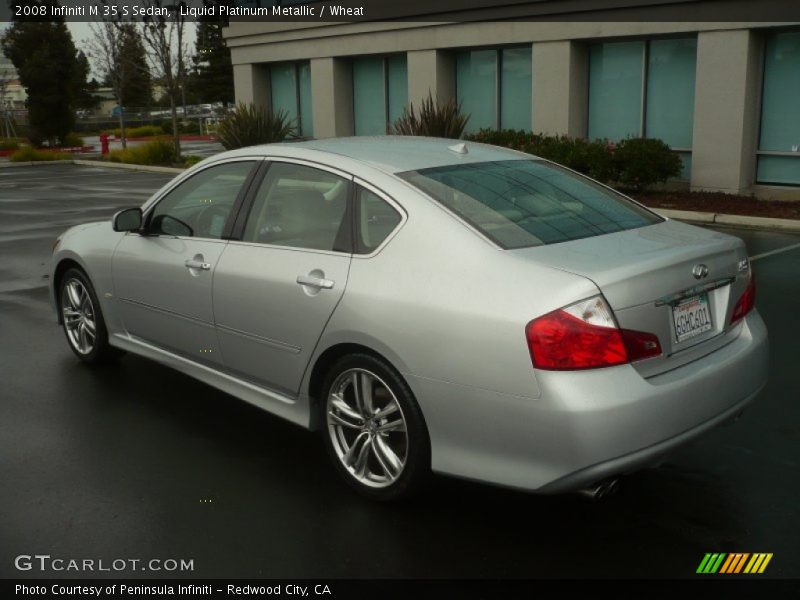 Liquid Platinum Metallic / Wheat 2008 Infiniti M 35 S Sedan