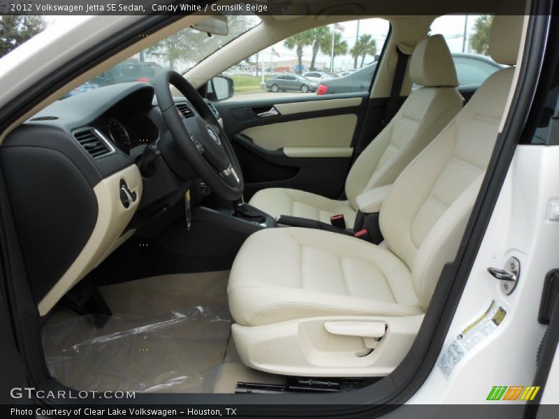 Candy White / Cornsilk Beige 2012 Volkswagen Jetta SE Sedan
