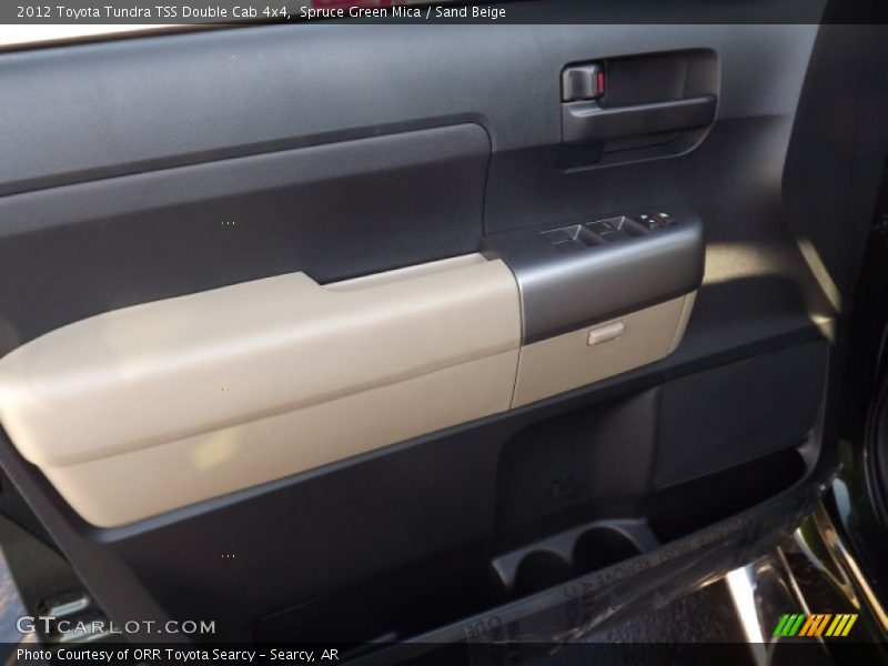 Spruce Green Mica / Sand Beige 2012 Toyota Tundra TSS Double Cab 4x4