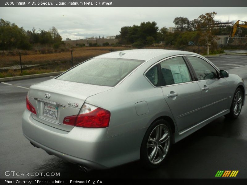 Liquid Platinum Metallic / Wheat 2008 Infiniti M 35 S Sedan