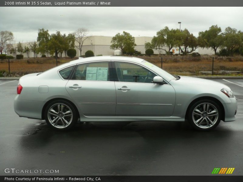 Liquid Platinum Metallic / Wheat 2008 Infiniti M 35 S Sedan