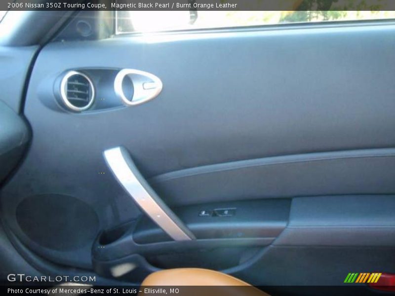 Magnetic Black Pearl / Burnt Orange Leather 2006 Nissan 350Z Touring Coupe