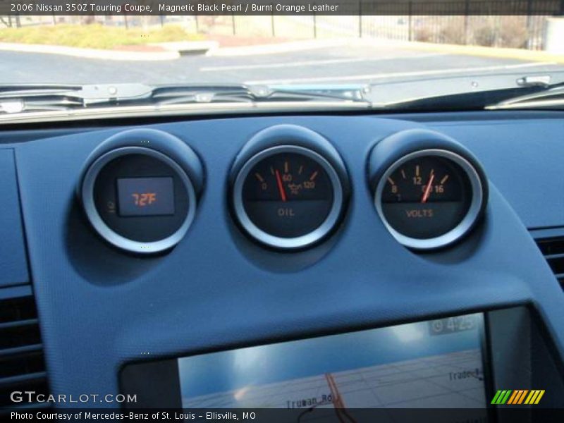 Magnetic Black Pearl / Burnt Orange Leather 2006 Nissan 350Z Touring Coupe