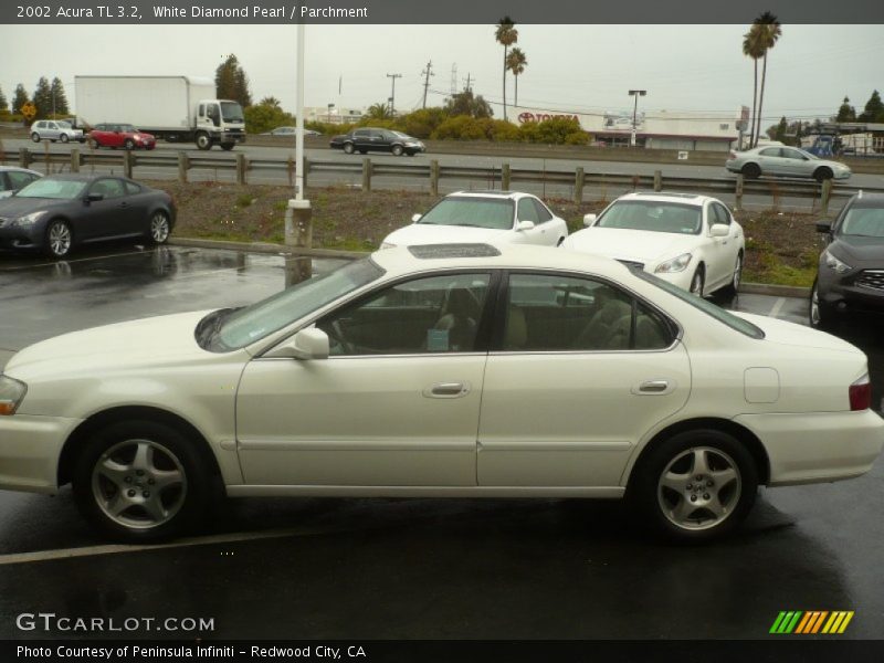 White Diamond Pearl / Parchment 2002 Acura TL 3.2