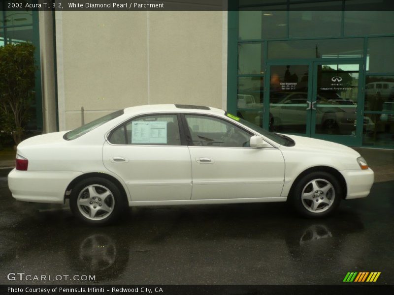 White Diamond Pearl / Parchment 2002 Acura TL 3.2