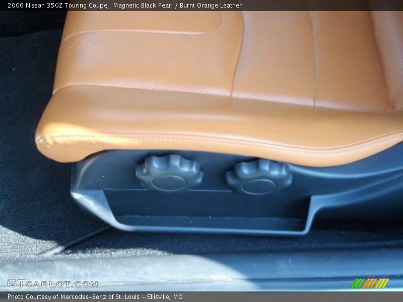 Magnetic Black Pearl / Burnt Orange Leather 2006 Nissan 350Z Touring Coupe