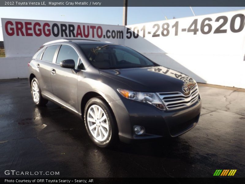 Magnetic Gray Metallic / Ivory 2012 Toyota Venza LE