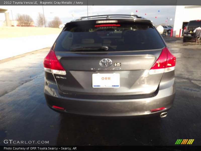 Magnetic Gray Metallic / Ivory 2012 Toyota Venza LE
