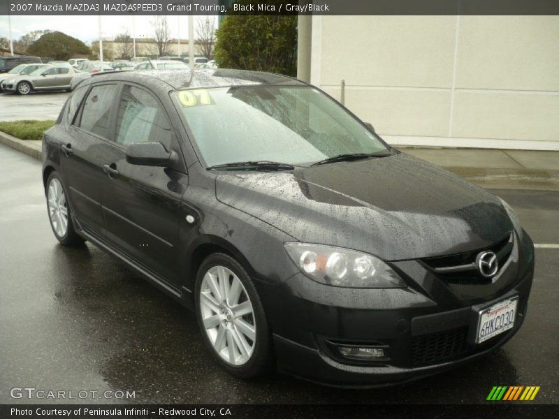 Black Mica / Gray/Black 2007 Mazda MAZDA3 MAZDASPEED3 Grand Touring