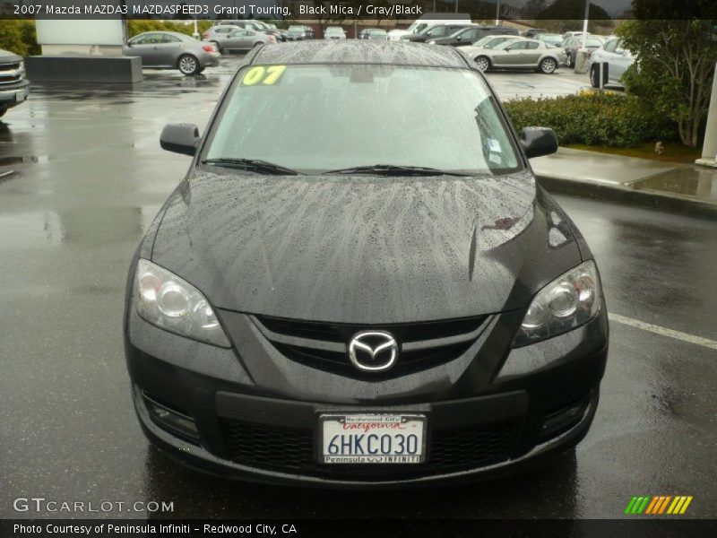 Black Mica / Gray/Black 2007 Mazda MAZDA3 MAZDASPEED3 Grand Touring