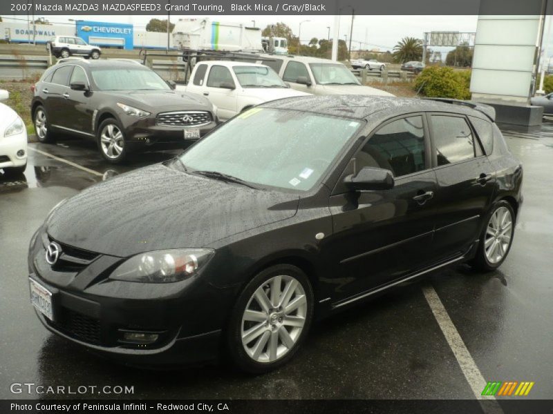 Black Mica / Gray/Black 2007 Mazda MAZDA3 MAZDASPEED3 Grand Touring