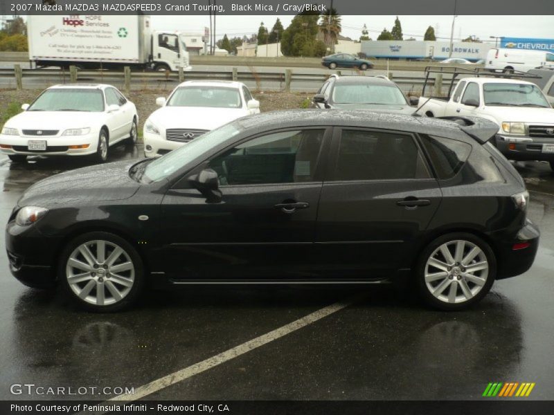 Black Mica / Gray/Black 2007 Mazda MAZDA3 MAZDASPEED3 Grand Touring