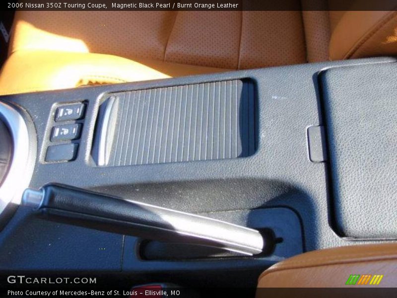 Magnetic Black Pearl / Burnt Orange Leather 2006 Nissan 350Z Touring Coupe