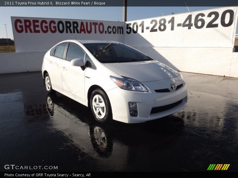 Blizzard White Pearl / Bisque 2011 Toyota Prius Hybrid II