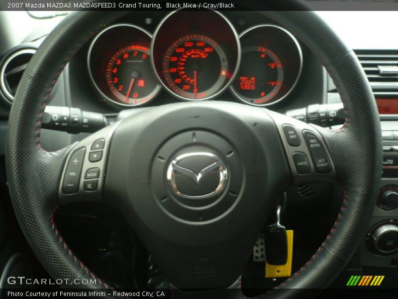 Black Mica / Gray/Black 2007 Mazda MAZDA3 MAZDASPEED3 Grand Touring